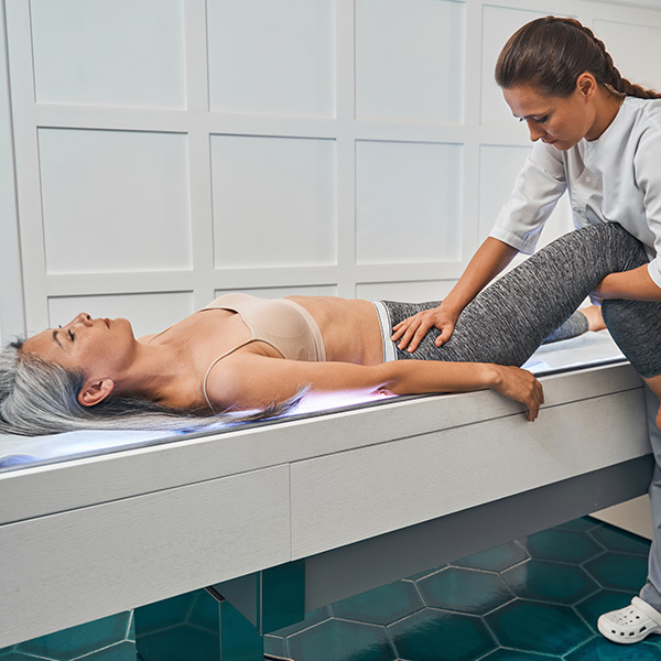 sports women stretching body